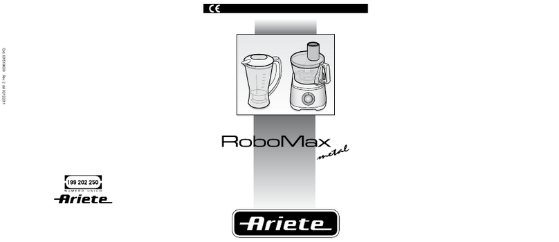 ARIETE RoboMax metal 1786 manual