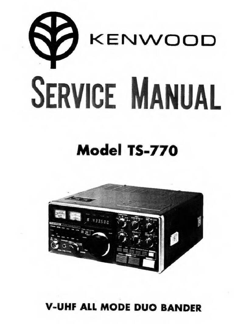 Kenwood TS-770 User manual Kenwood TS-770 User manual