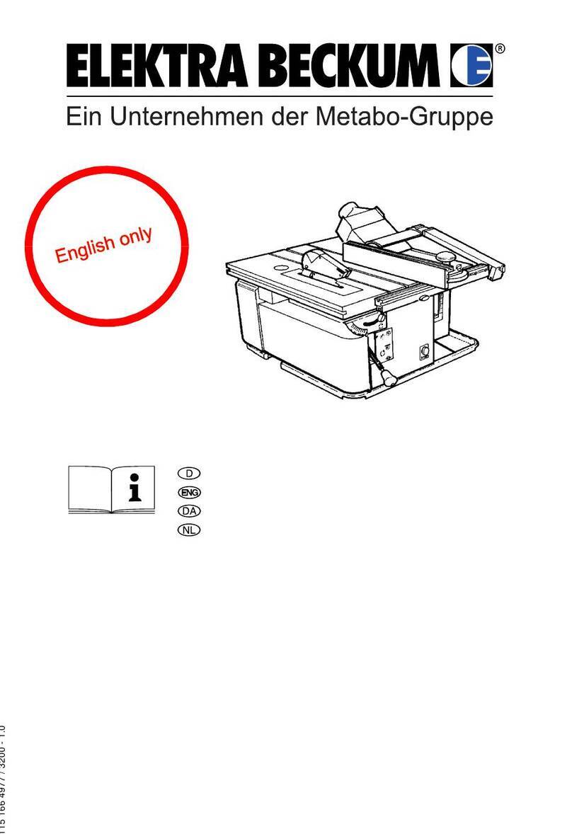Elektra Beckum Multi 180 A operating instructions