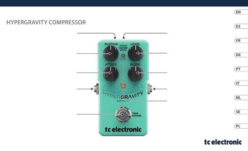TC Electronic HyperGravity Compressor quick start guide