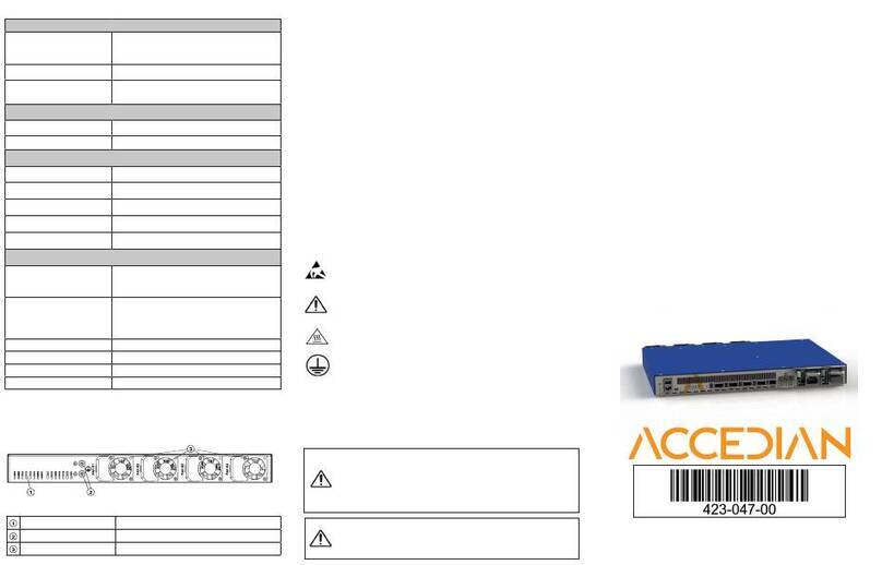 Accedian Skylight Flex 100 Hardware installation guide Accedian Skylight Flex 100 Hardware installation guide