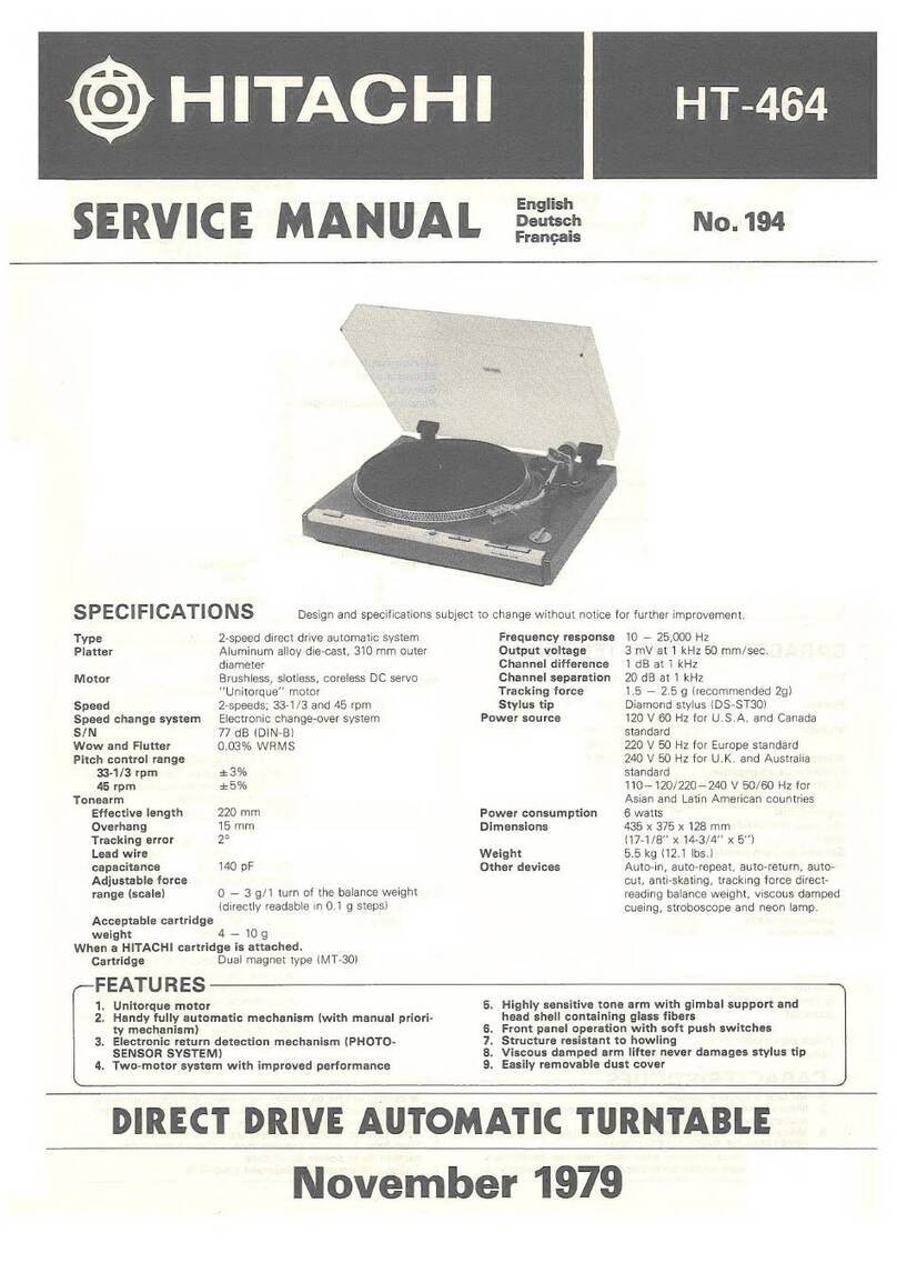 Hitachi HT464 User manual