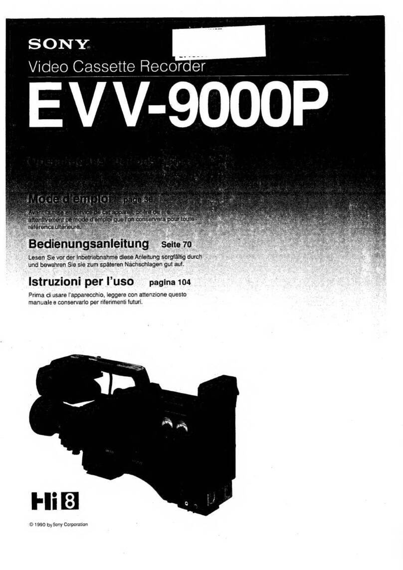 Sony Hi8 EVV-9000P User manual