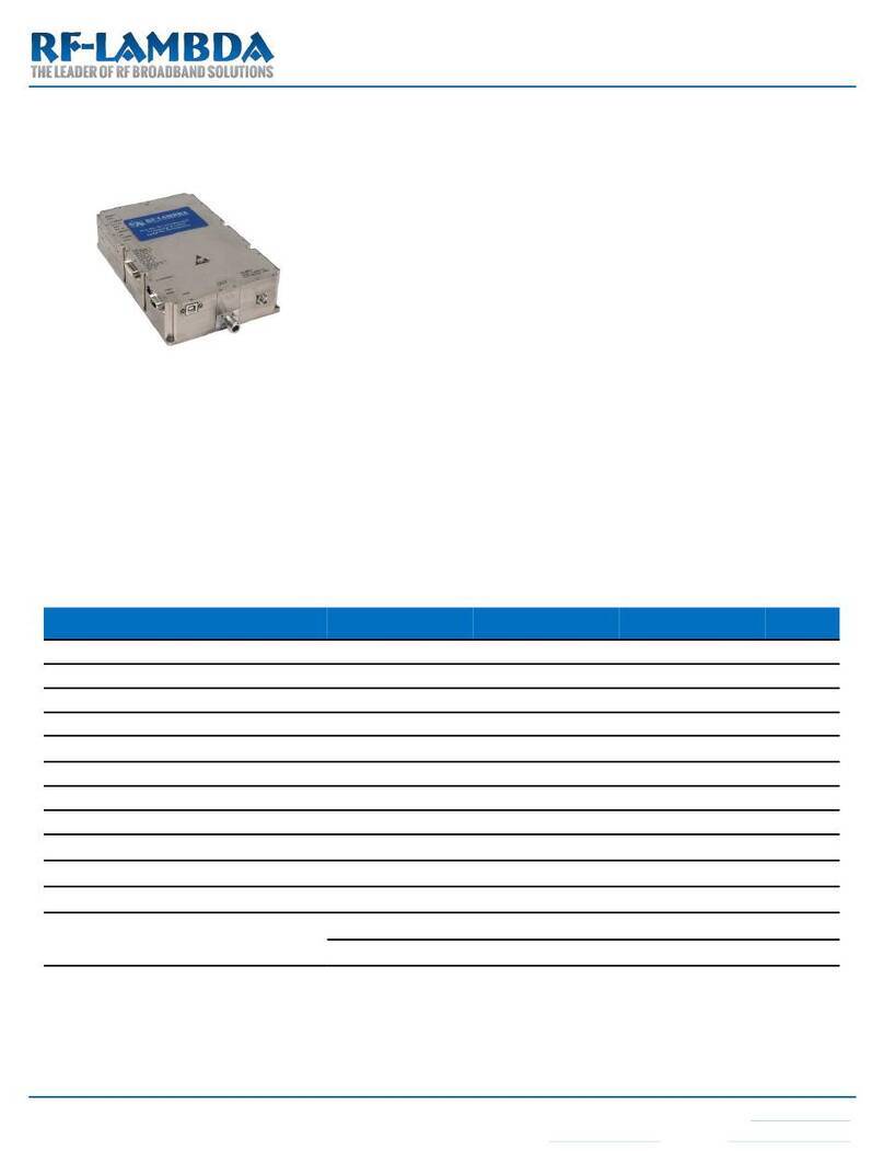 RF-Lambda RFLUPA06G12GD User manual RF-Lambda RFLUPA06G12GD User manual