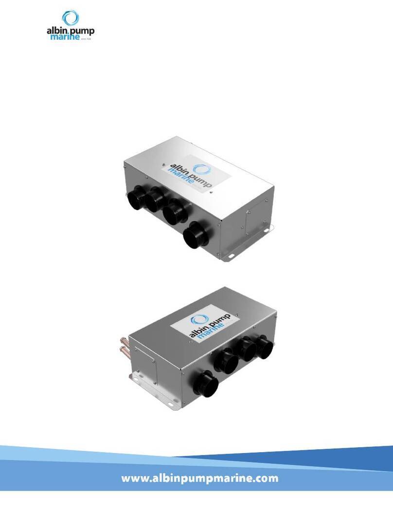 ALBIN PUMP Marine Defroster 9 kW User manual