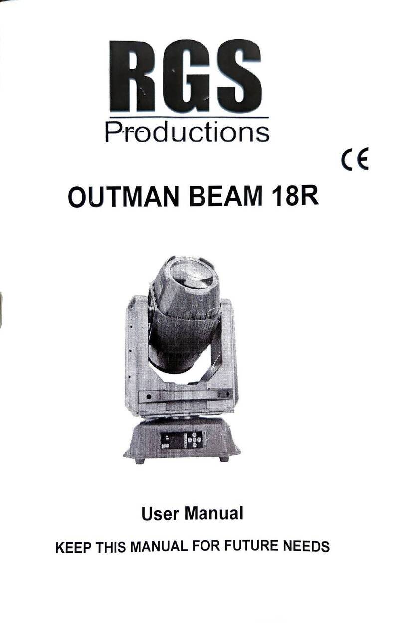 rgs OUTMAN BEAM 18R user manual