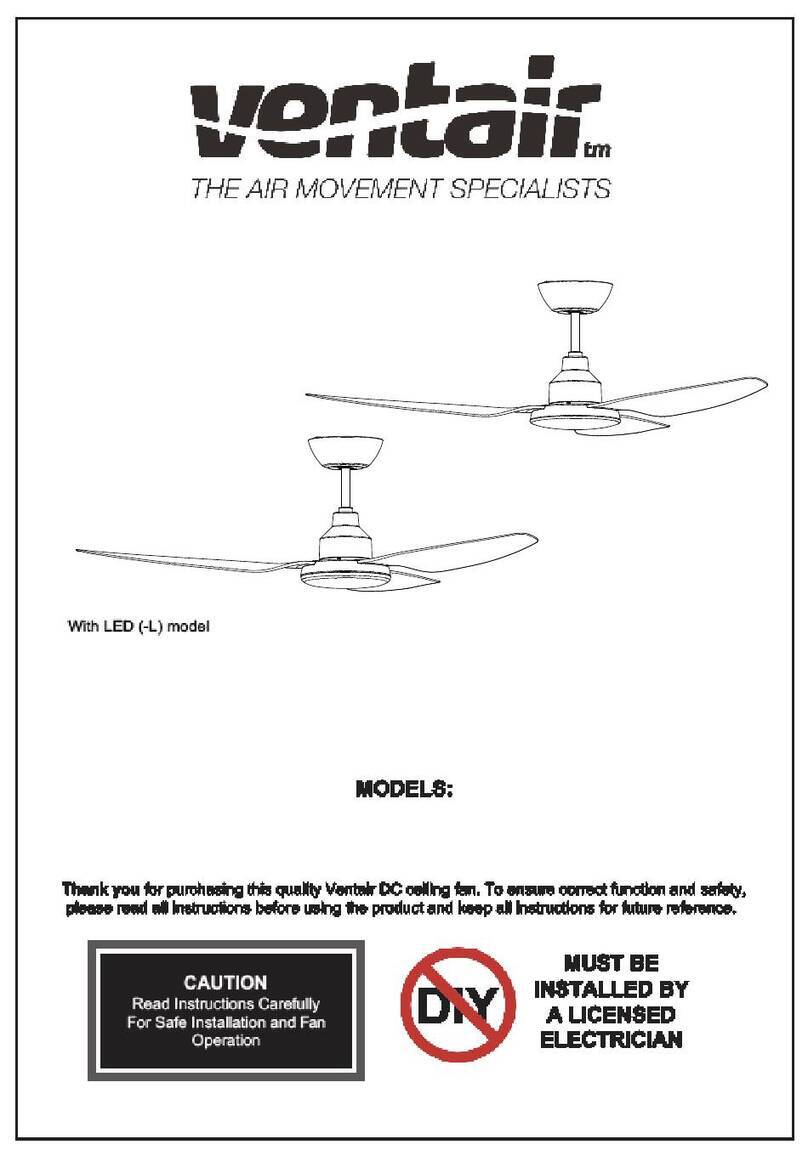 Ventair GLA1203WH instruction manual