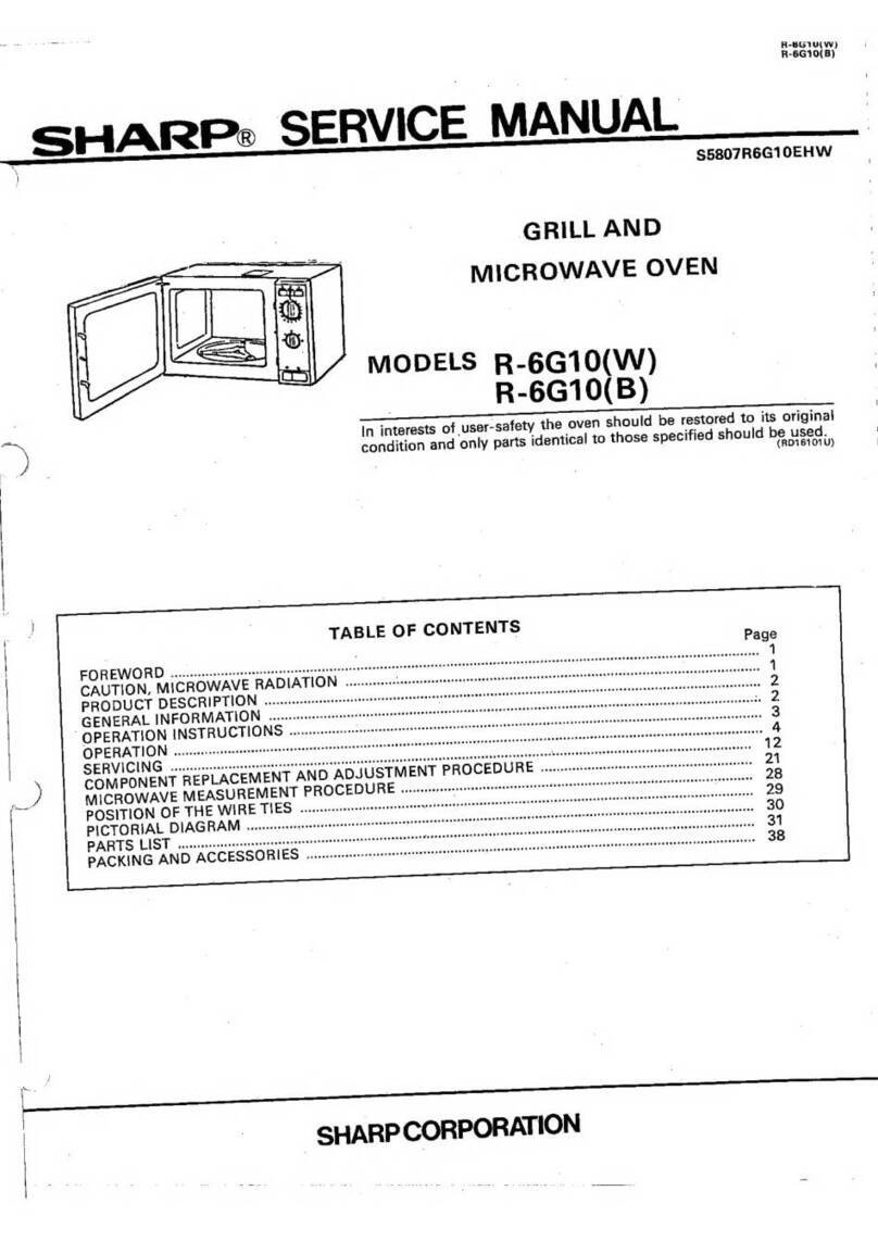 Sharp R-6G10 User manual
