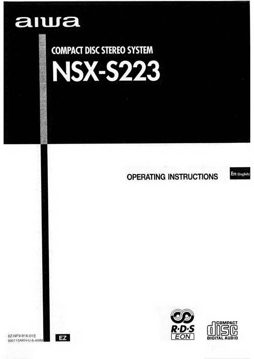 Aiwa NSX-S223 operating instructions