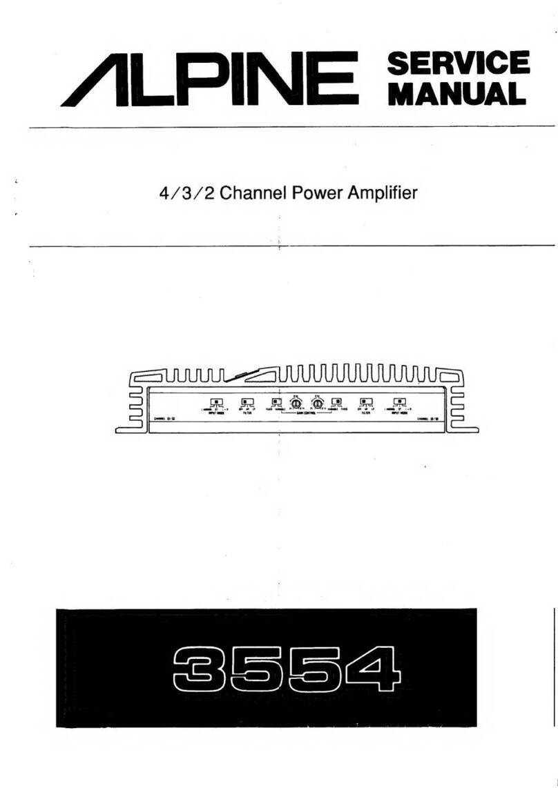 Alpine 3554 Service manual