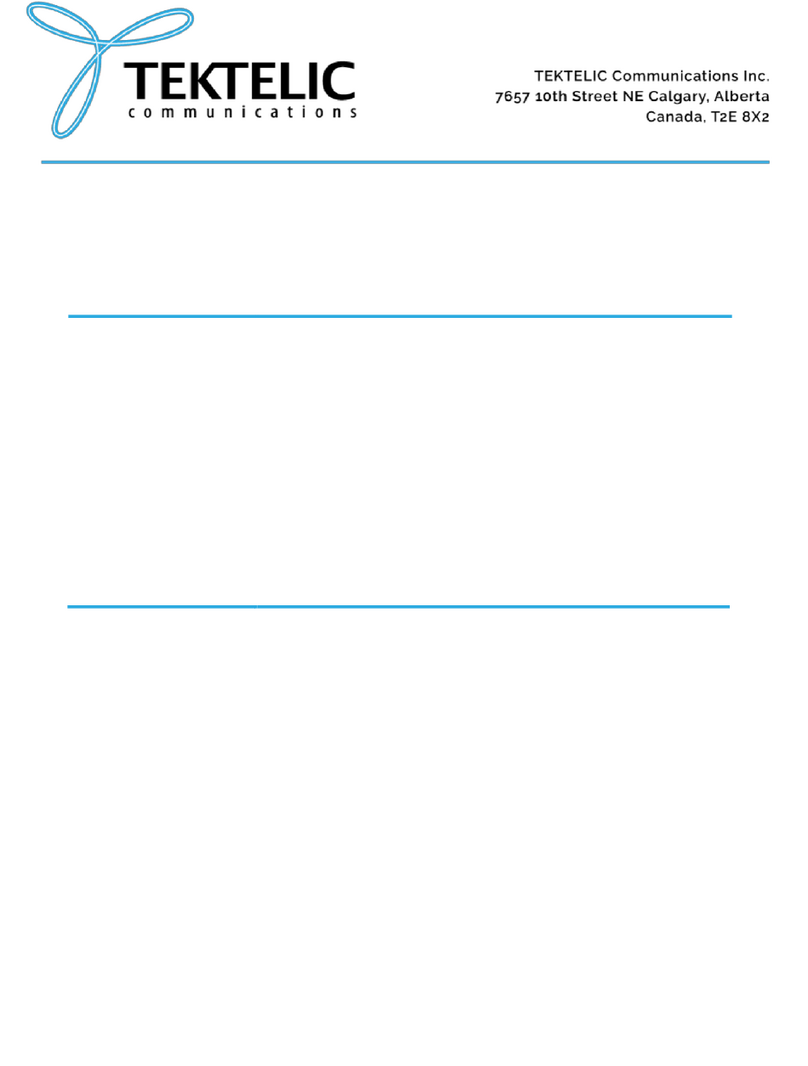 TEKTELIC Communications T0006086 user guide