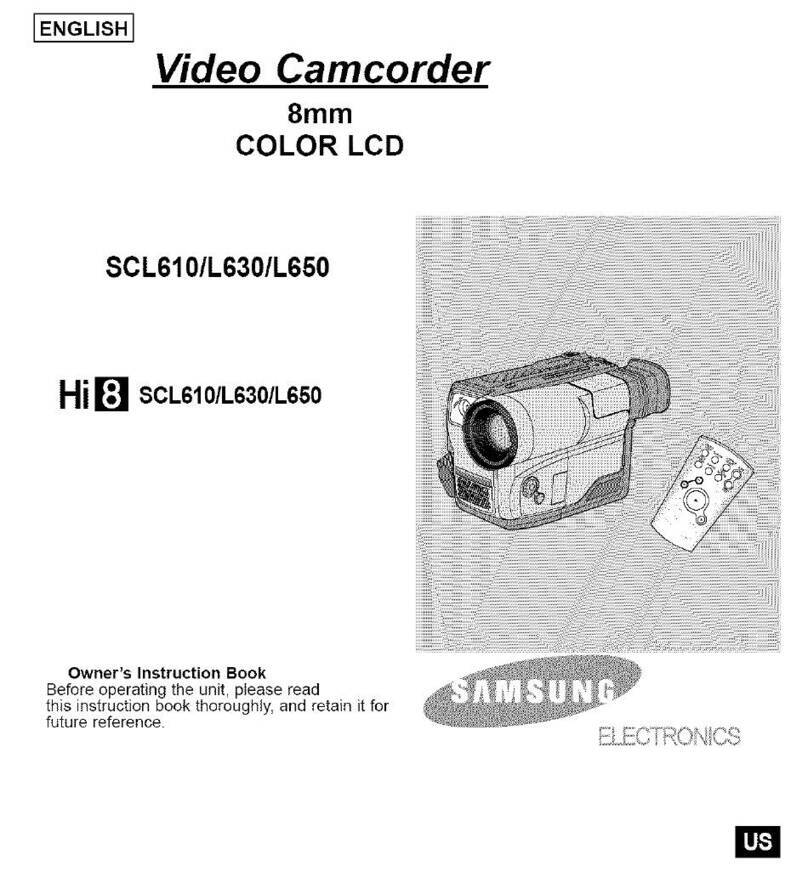 Samsung Hi 8 SCL610 Owner's manual