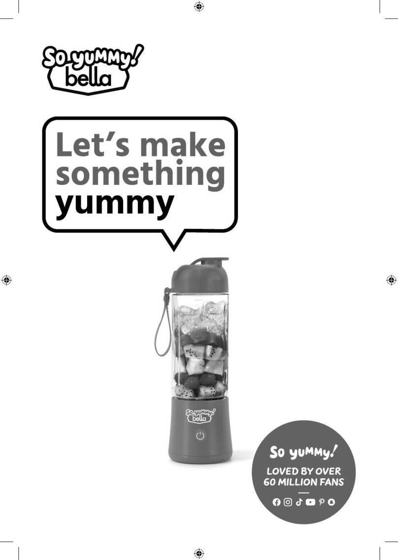 Bella So Yummy Portable Blender User manual