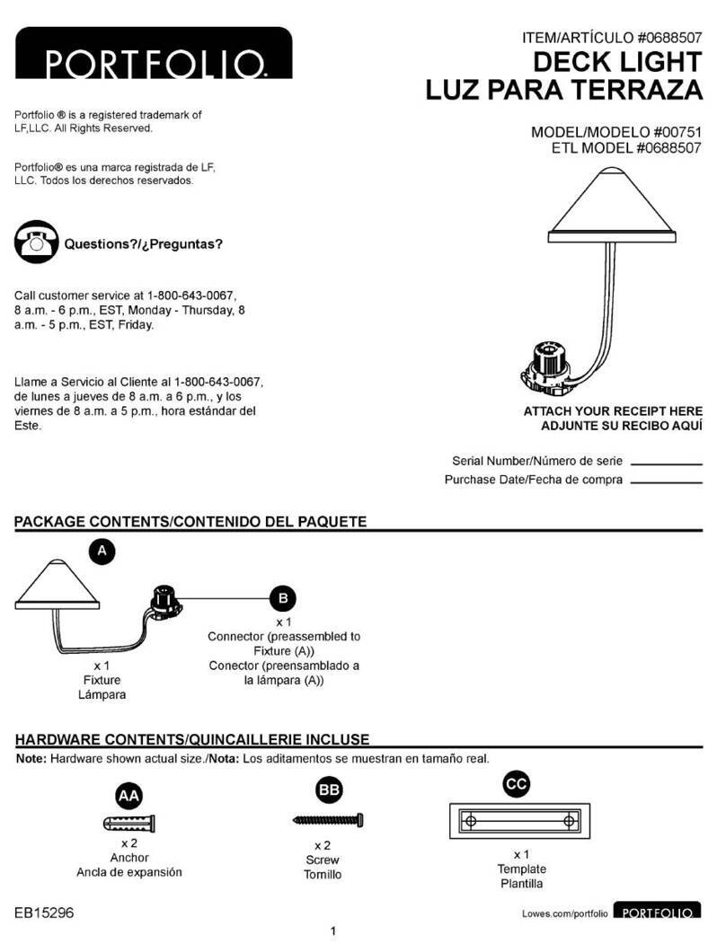 Portfolio 00751 quick start guide