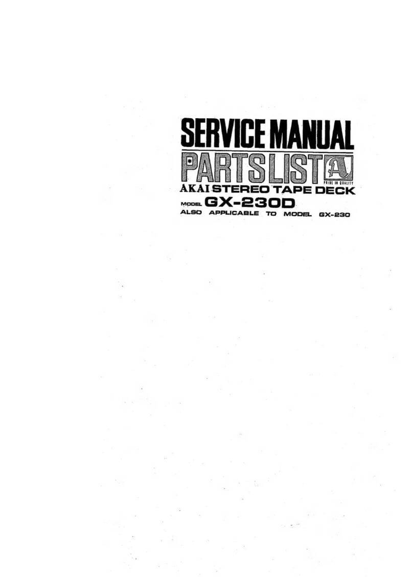 Akai GX-230D User manual