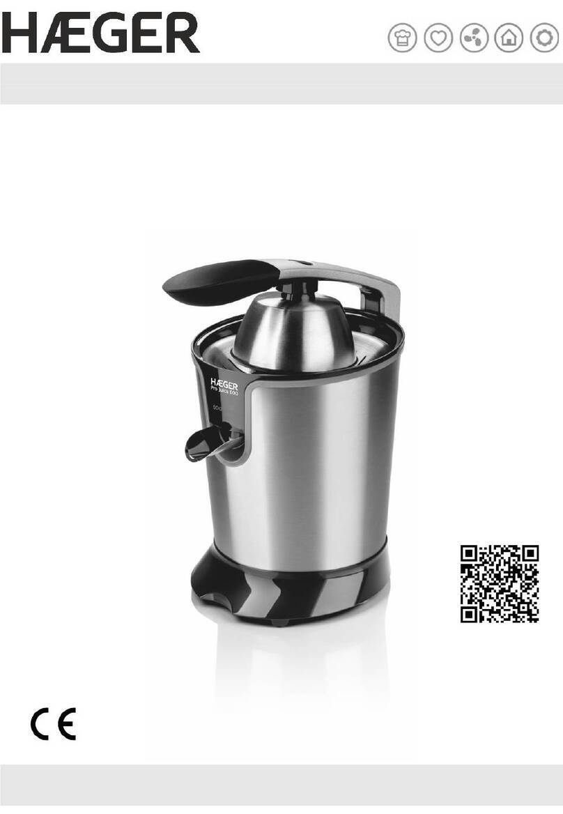 HAEGER Pro Juice 600 User manual