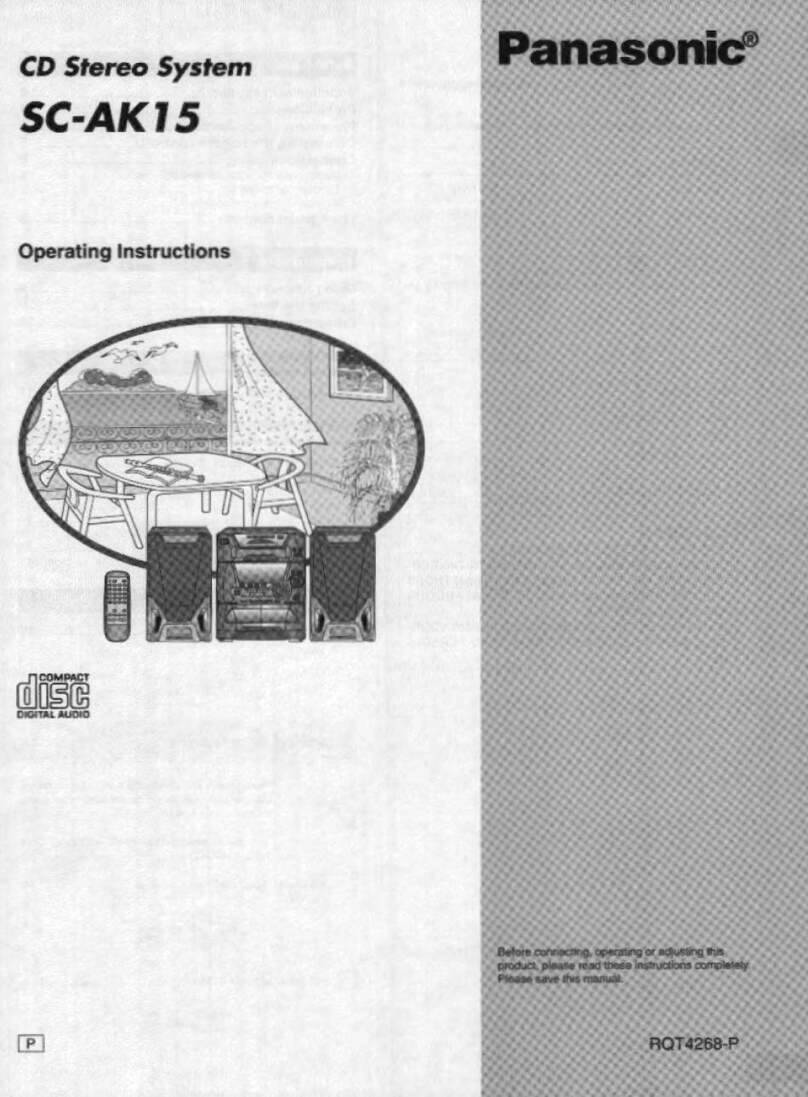 Panasonic SC-AK15 User manual