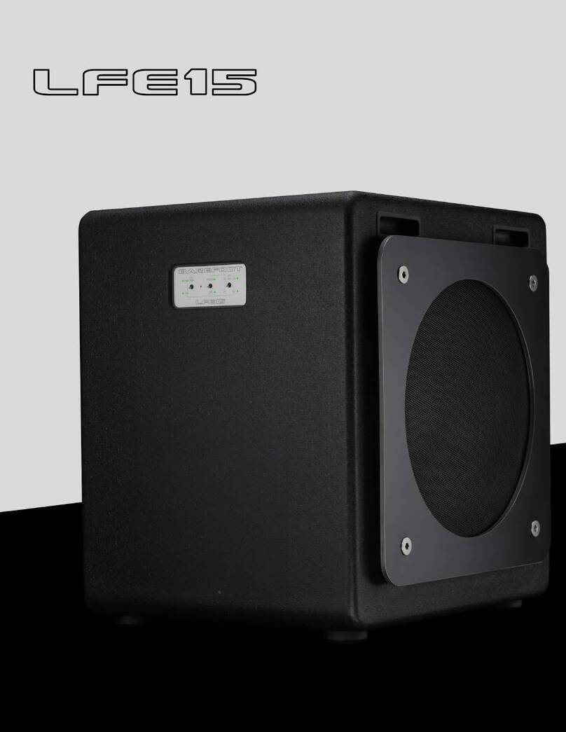 Barefoot LFE15 owner's manual