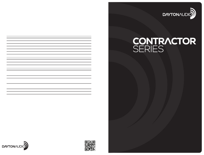 DaytonAudio CONTRACTOR Series user manual