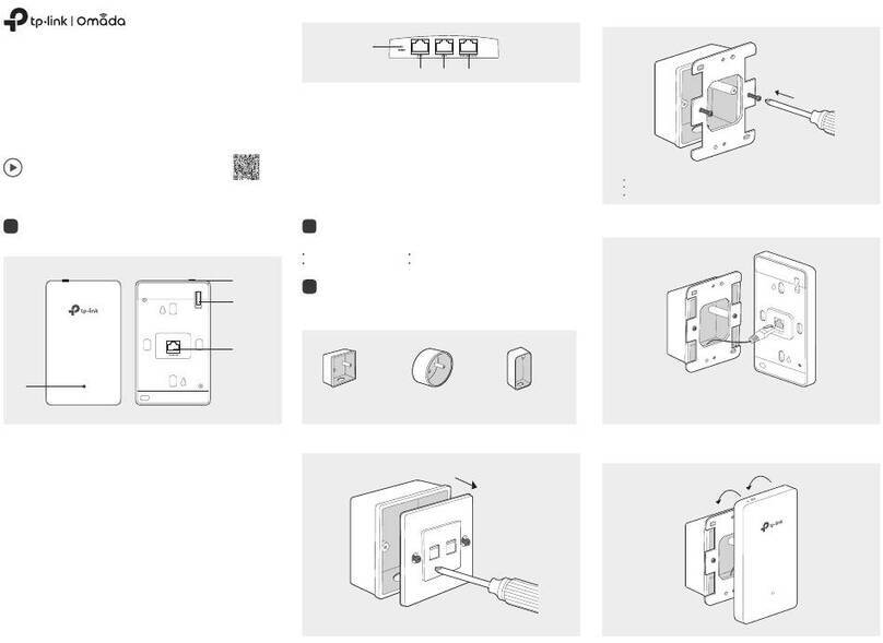 TP-Link Omada EAP615-Wall V1 Quick installation guide