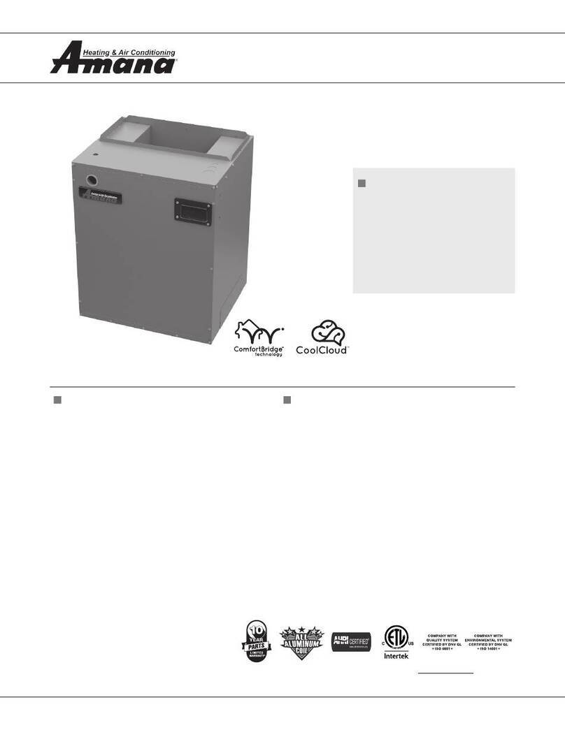 Amana MBVB Series User manual