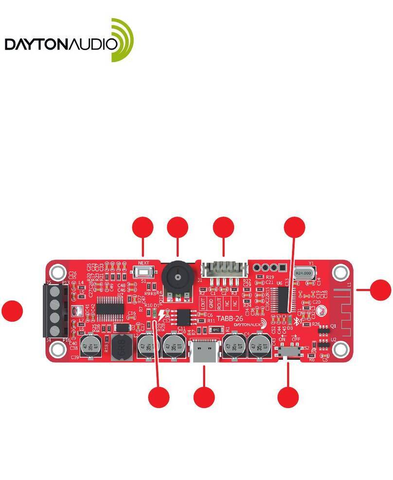 DaytonAudio TABB-26 quick start guide