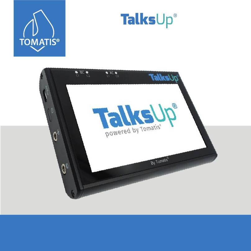 TOMATIS TalksUp-BT user manual