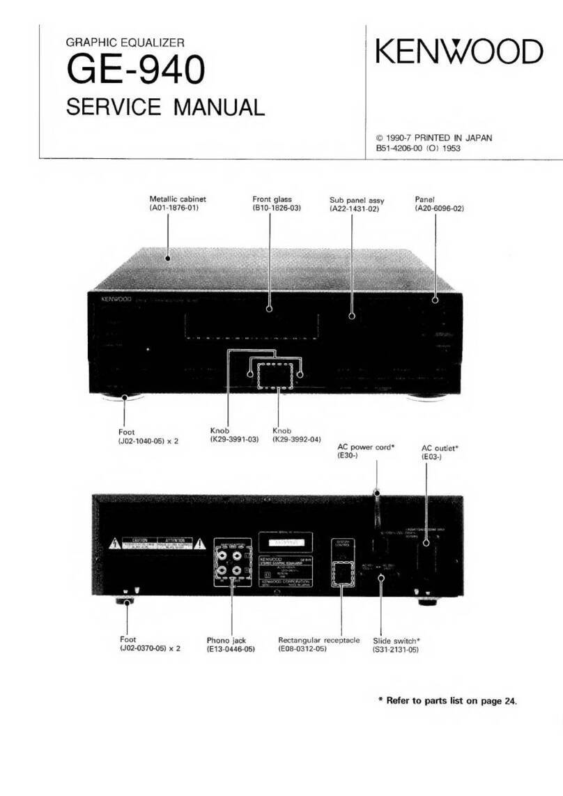 Kenwood GE-940 User manual