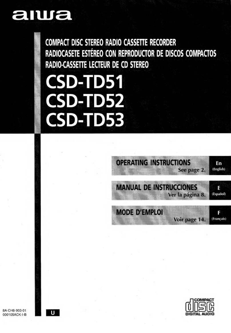 Aiwa CSD-TD51 User manual