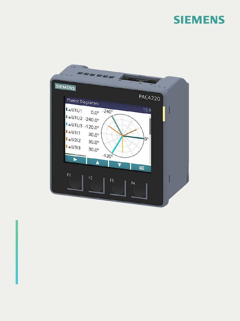 Siemens SENTRON PAC4220 manual