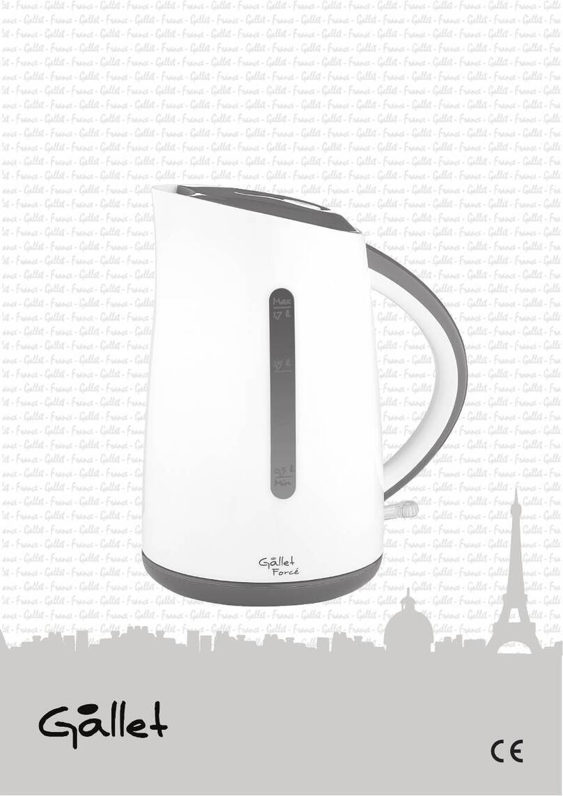 Gallet BOU 802WG instruction manual