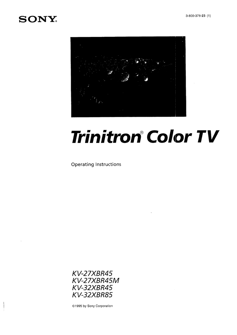 Sony Trinitron KV-27XBR45 User manual