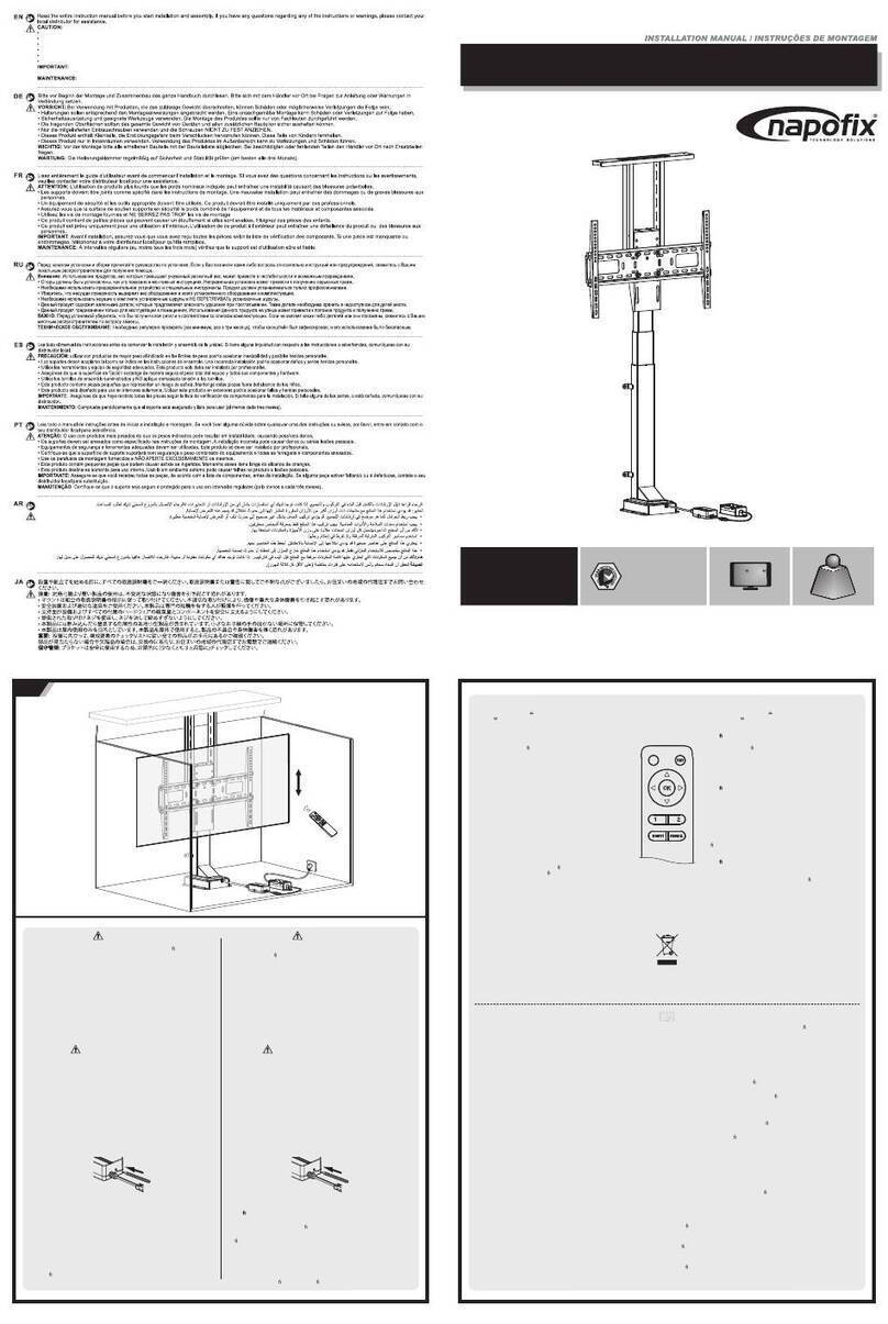 Napofix CL600M installation manual
