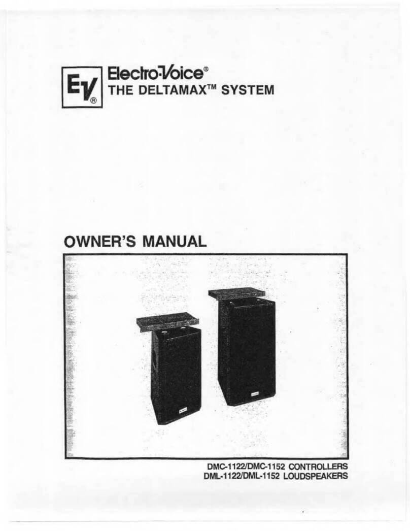 Electro-Voice DeltaMax DML-1122 User manual