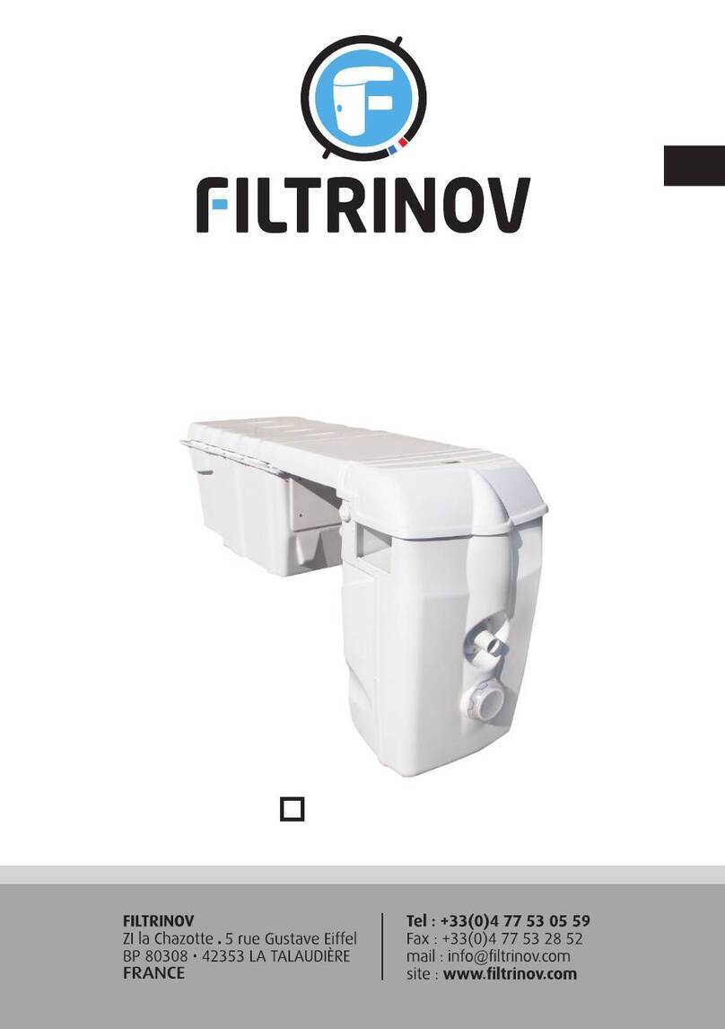 FILTRINOV MX Installation and operating instructions