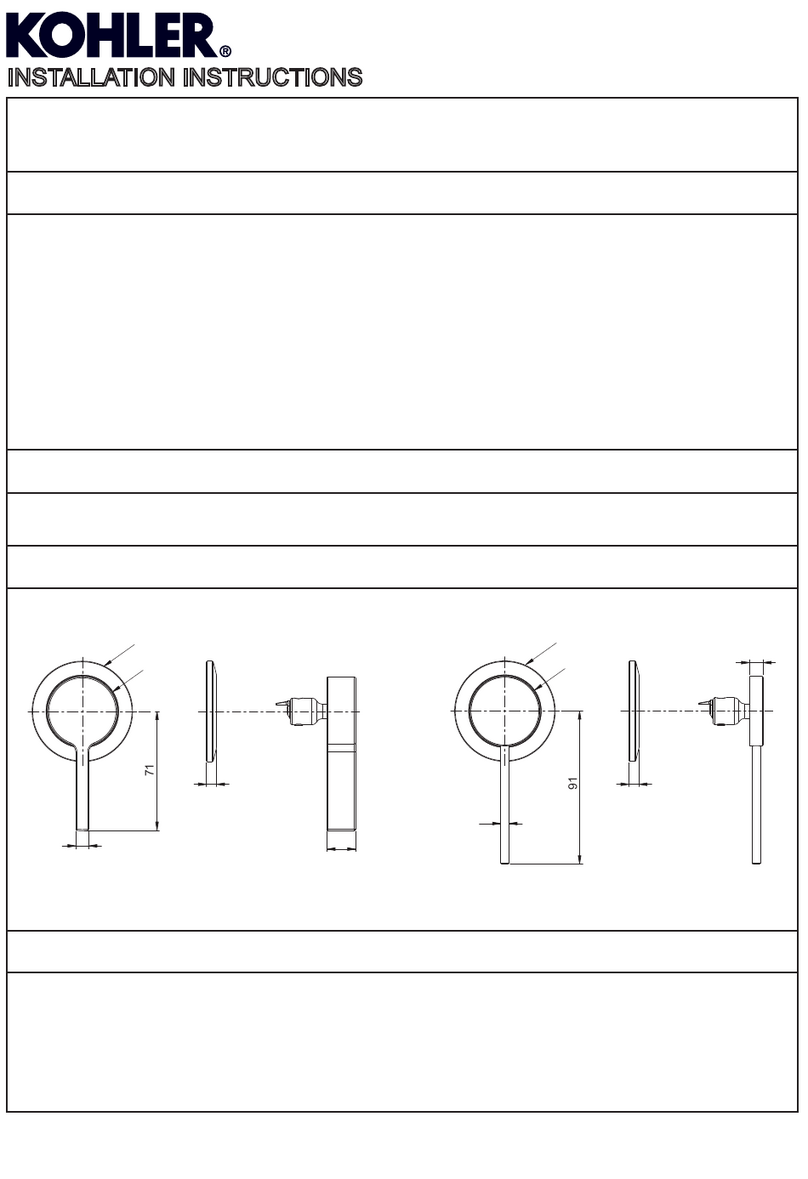 Kohler 77980T-4 User manual