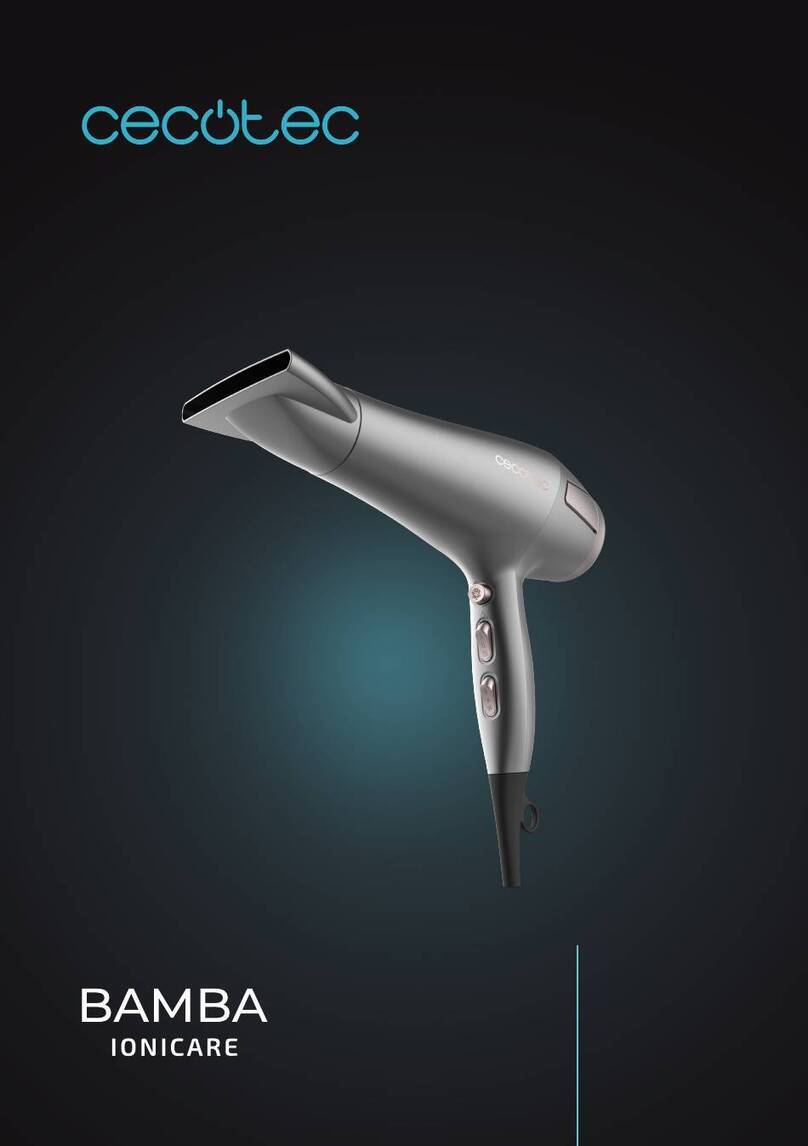 cecotec BAMBA IONICARE RADIANCE User manual cecotec BAMBA IONICARE RADIANCE User manual