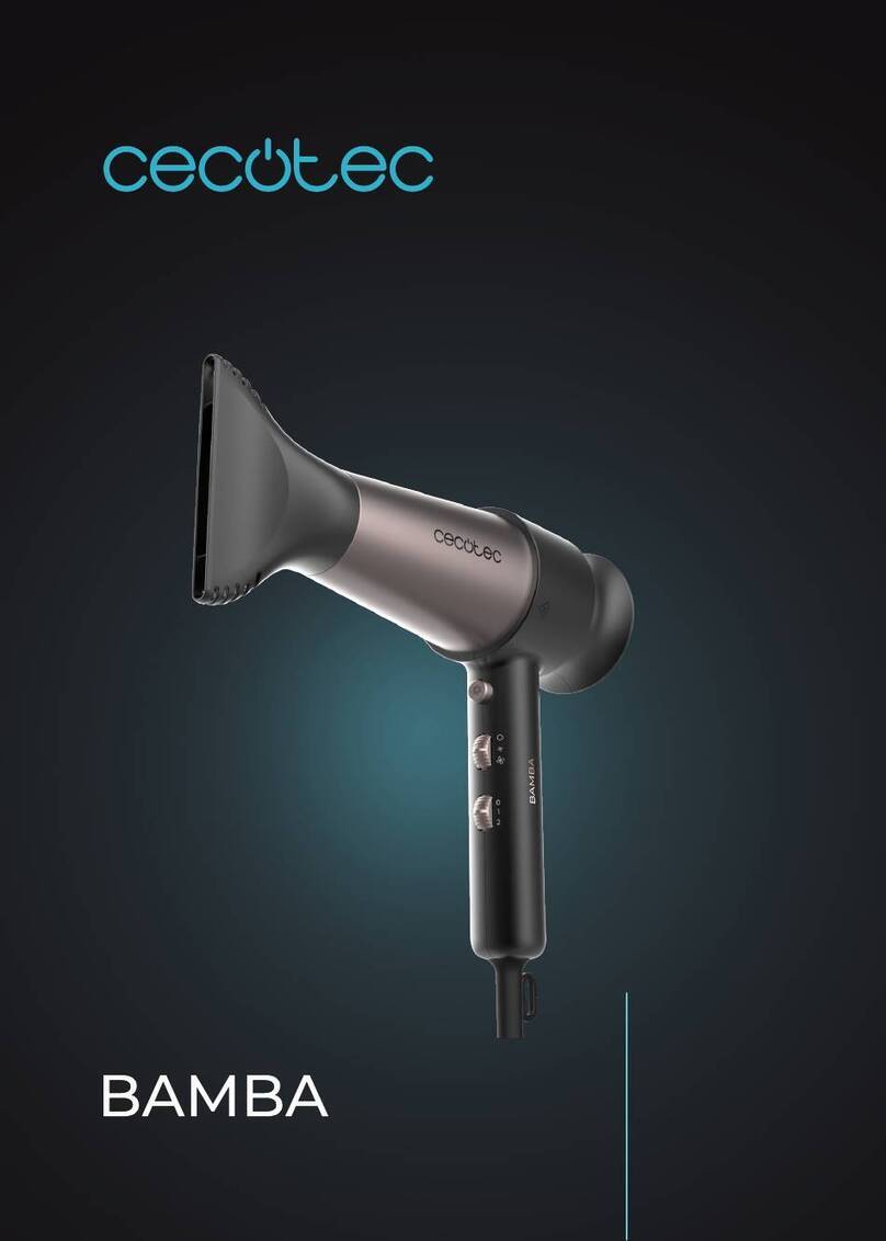 cecotec BAMBA IONICARE ROCKSTAR RETRO User manual