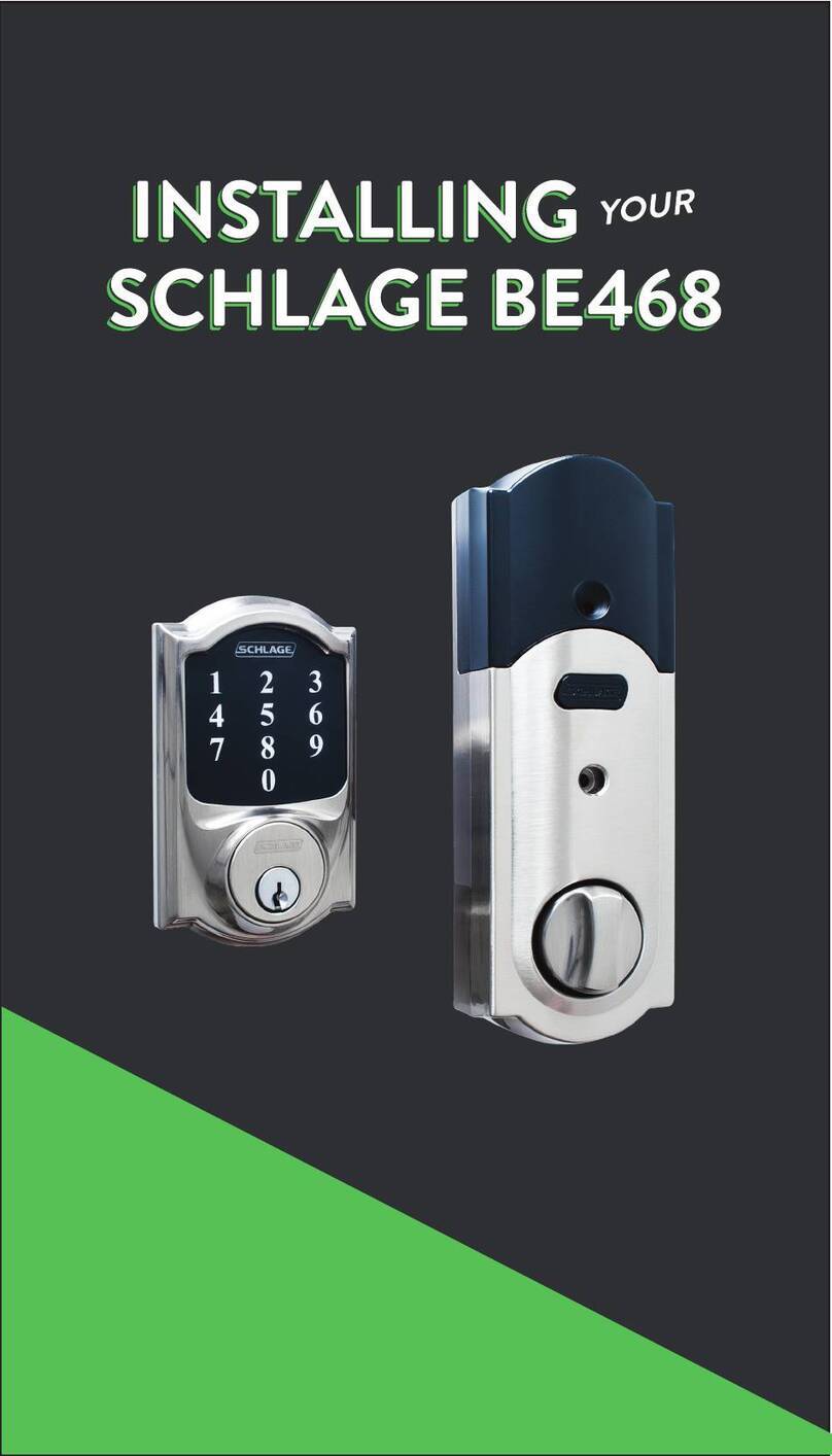 Schlage BE468 series manual