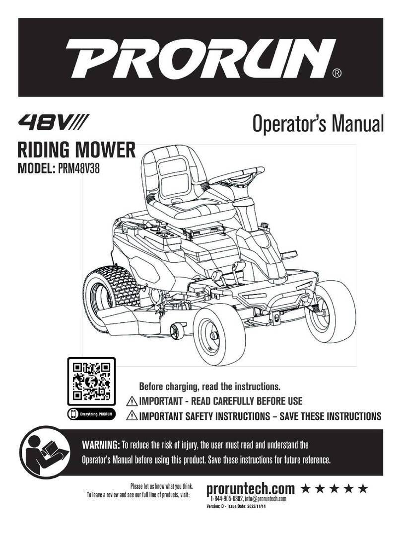 PRORUN PRM48V38 Operator's manual