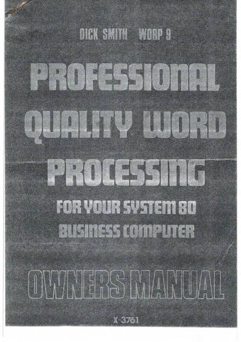 Dick Smith System 80 owner's manual