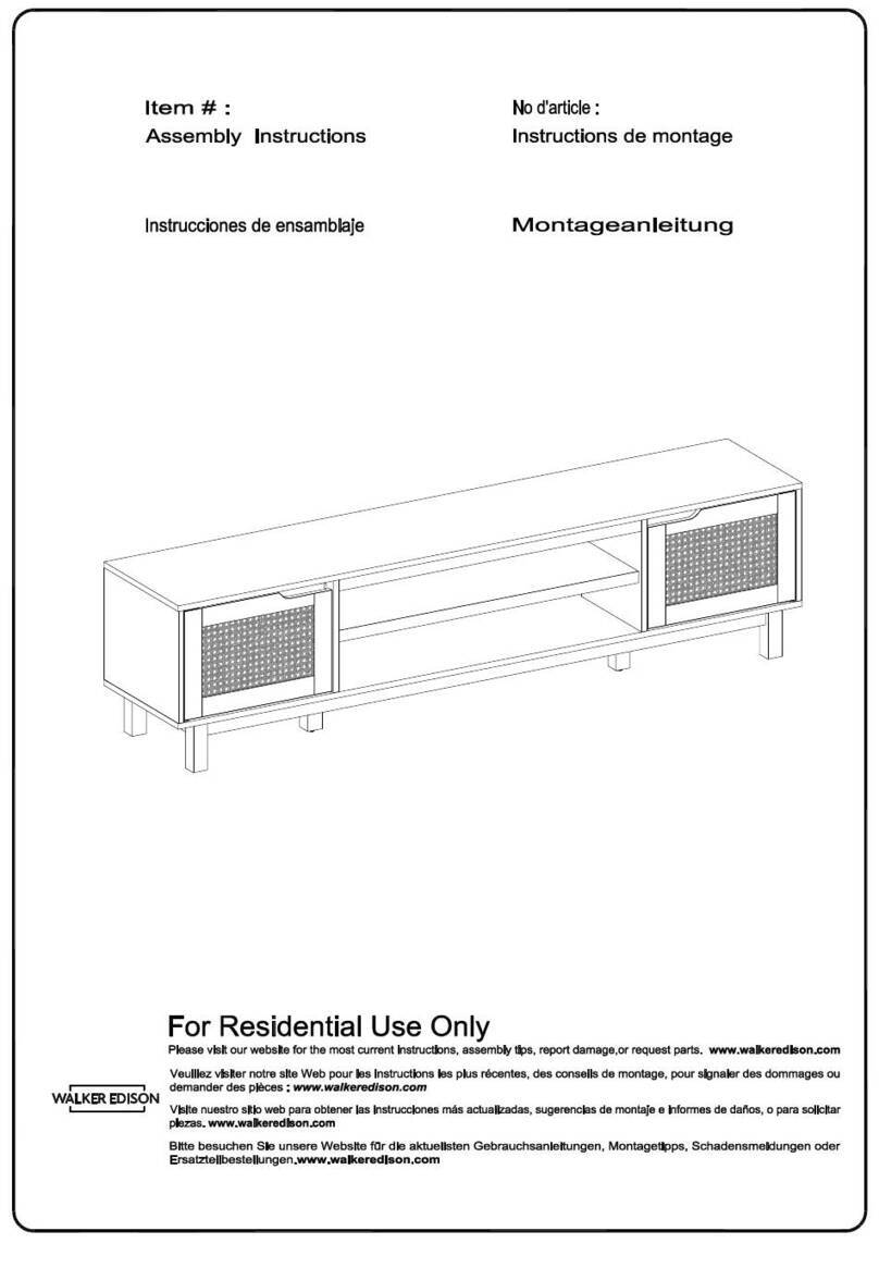 Walker Edison HAMM3F User manual Walker Edison HAMM3F User manual
