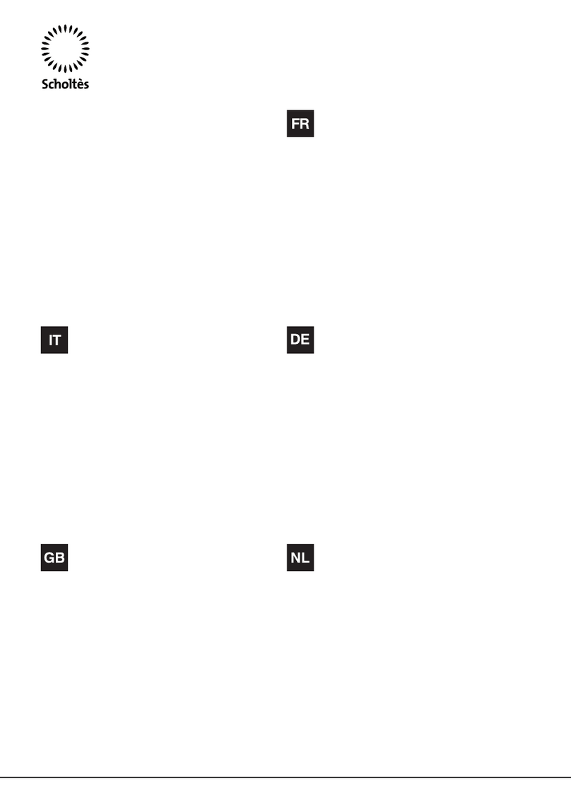 SCHOLTES RCB 3x AA F operating instructions