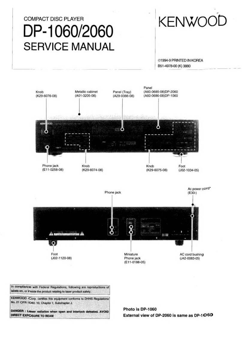 Kenwood DP-1060 User manual