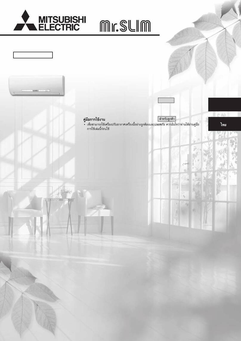 Mitsubishi Electric Mr. Slim MSZ-SFG09VA User manual Mitsubishi Electric Mr. Slim MSZ-SFG09VA User manual