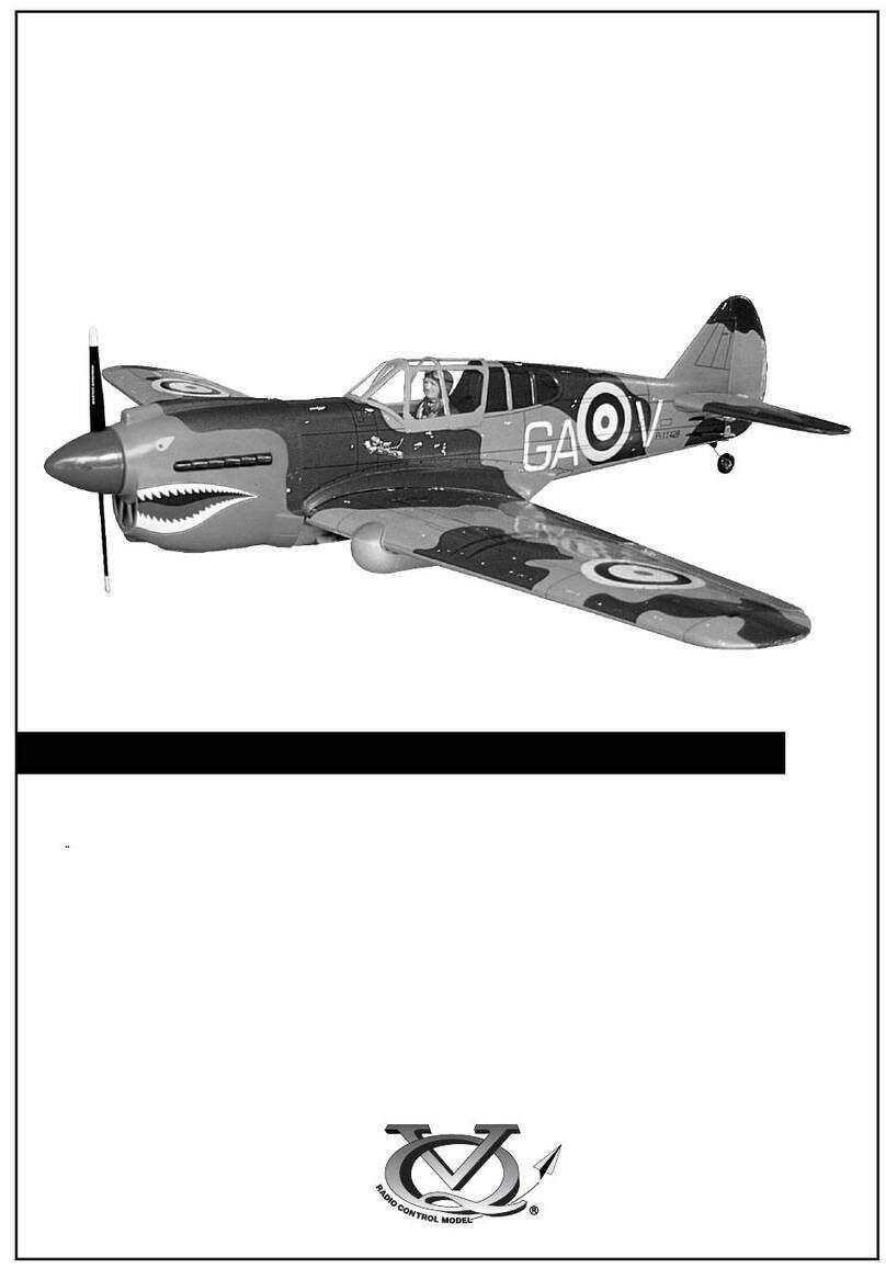 Radio control model CURTISS P-40 User manual
