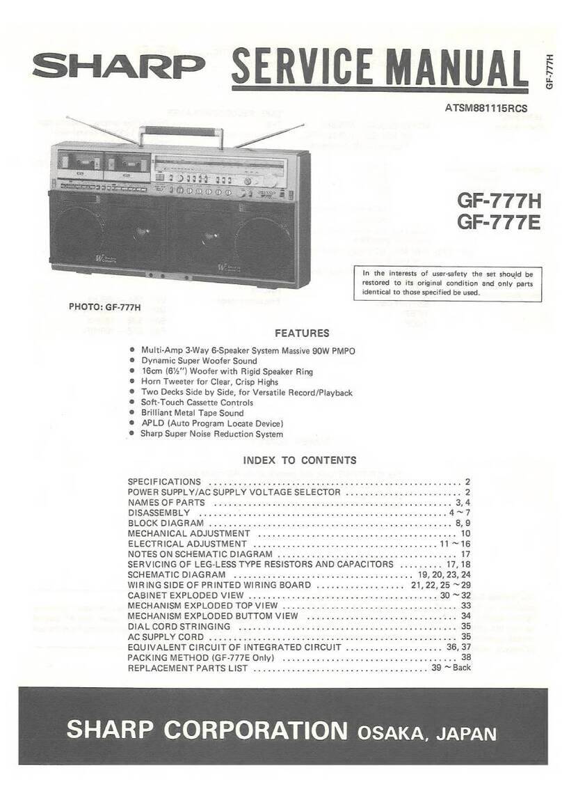 Sharp GF-777H Service manual