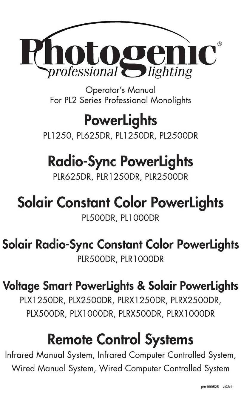 Photogenic PO2 Series Operator's manual