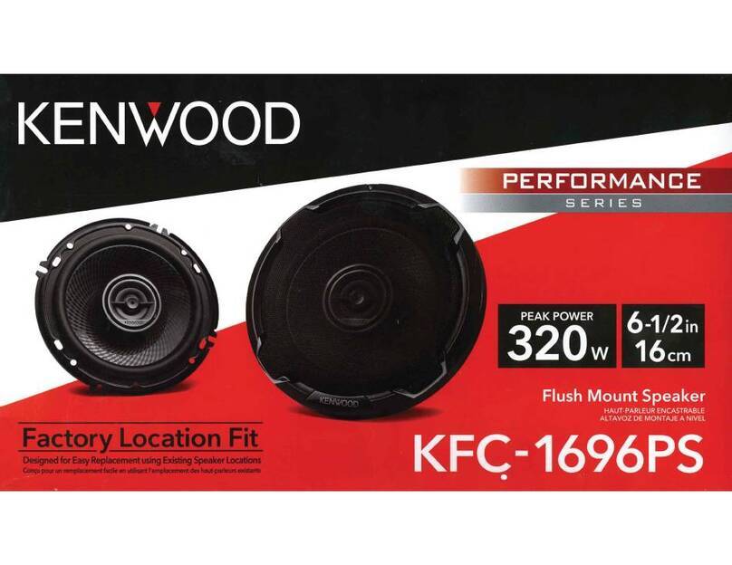 Kenwood PERFORMANCE KFC-1696PS User manual