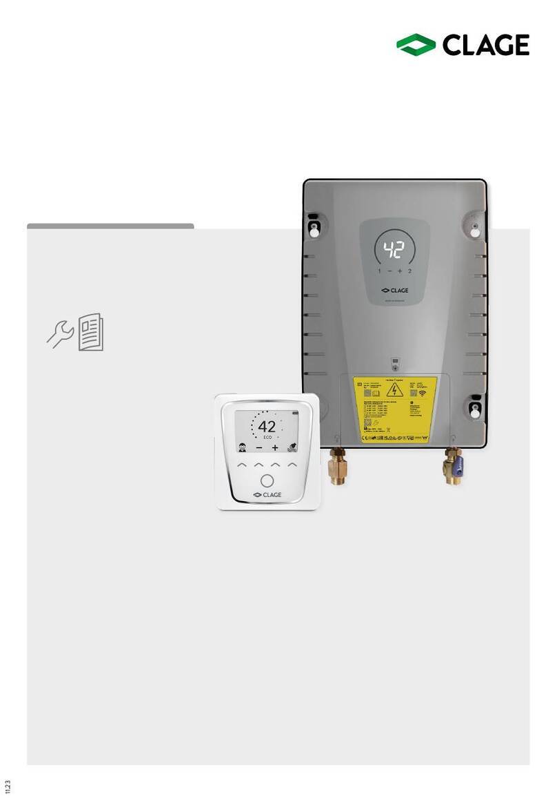 clage ISX Operating and installation instructions